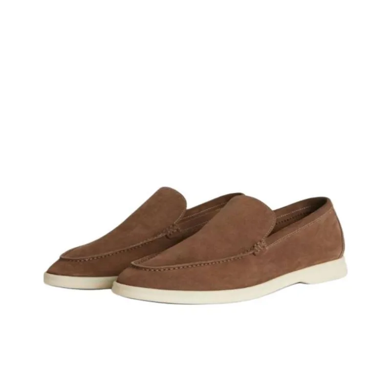 Loro Piana Summer Walk Loafers Men's Brown-2