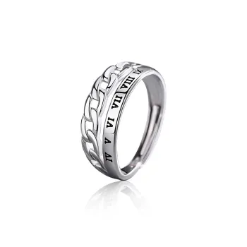 FOREVER MELODY 925 Sterling Silver Rings Men's