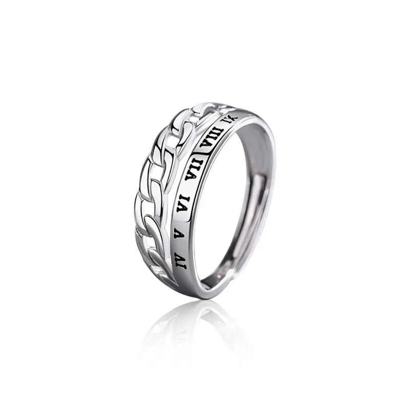 FOREVER MELODY 925 Sterling Silver Rings Men's-0