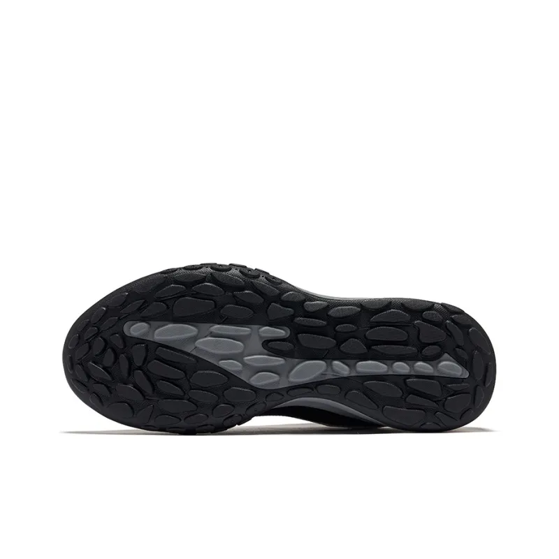 Erke Pudding Wear-resistant And Lightweight Low-Top Casual Shoes Men's Positive Black Floating Lime-3