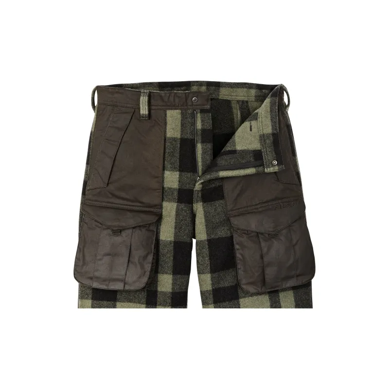 Filson FW24 Casual Pants Men's Green And Black Mixing-3