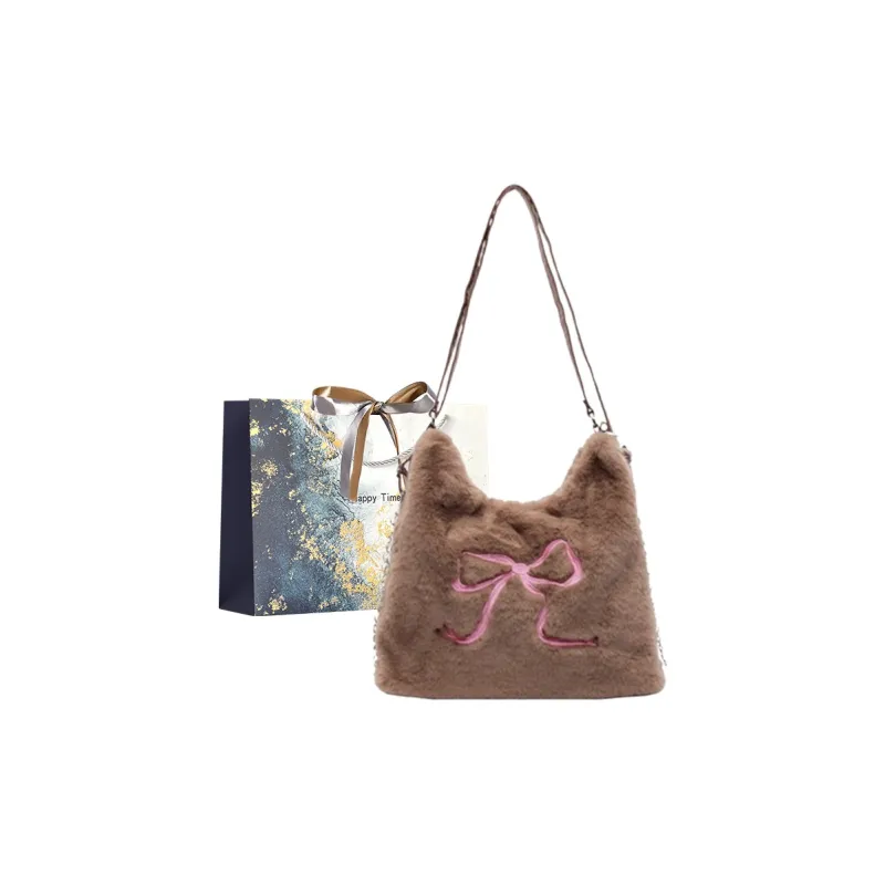 Iman's House Plush Tote Bag, Shopping Bag, Backpack, Shoulder Bag Women's Multicolor-10