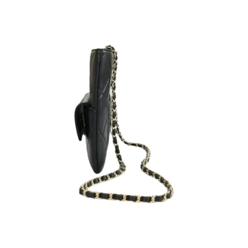 CHANEL Leather Shoulder Bag, Crossbody Bag, Handbag Women's Black-2
