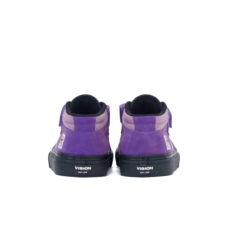 Vision Street Wear Concave Wear Resistant Mid Top Kids' Skateboarding Shoes Purple Kids'-4