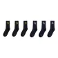 6 Pack (3 Black+3 Navy Blue)