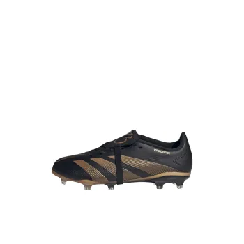 Adidas PREDATOR LEAGUE Anti Slip Wear Resistant Low Top Kids' Soccer Shoes Black Gold Kids'