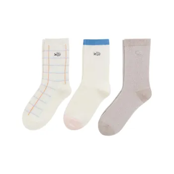 LACOSTE Mid-Calf Socks Women's 3 Pack Multicolor