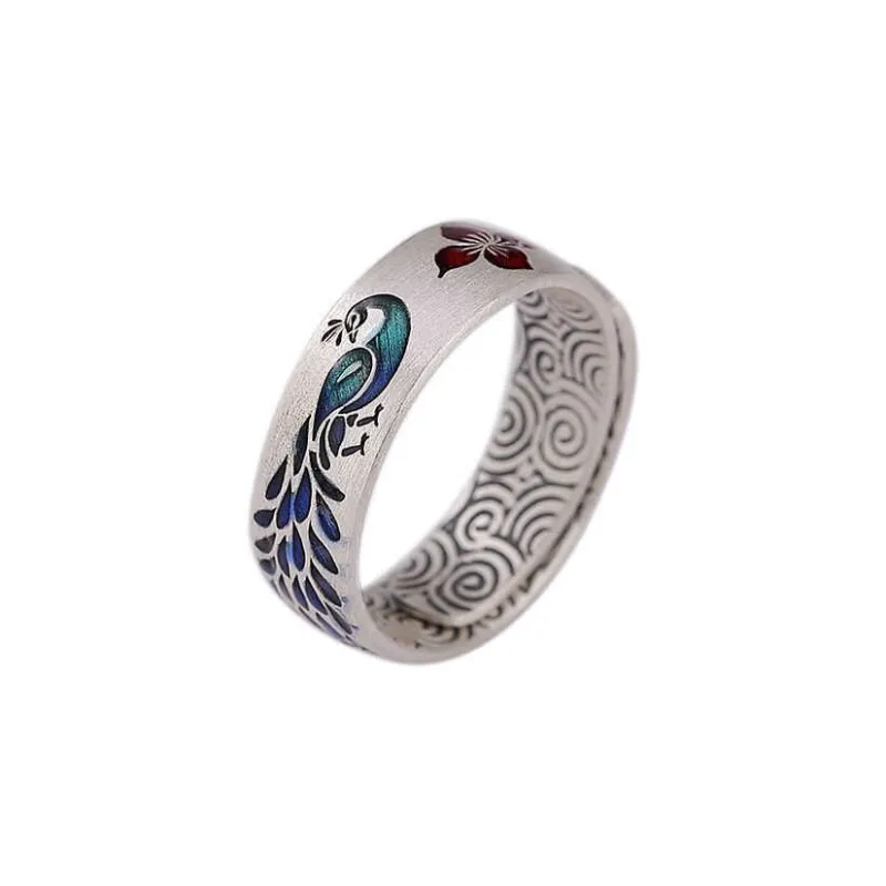 Happy Tide S999 Fine Silver Rings Women's Multicolor-0