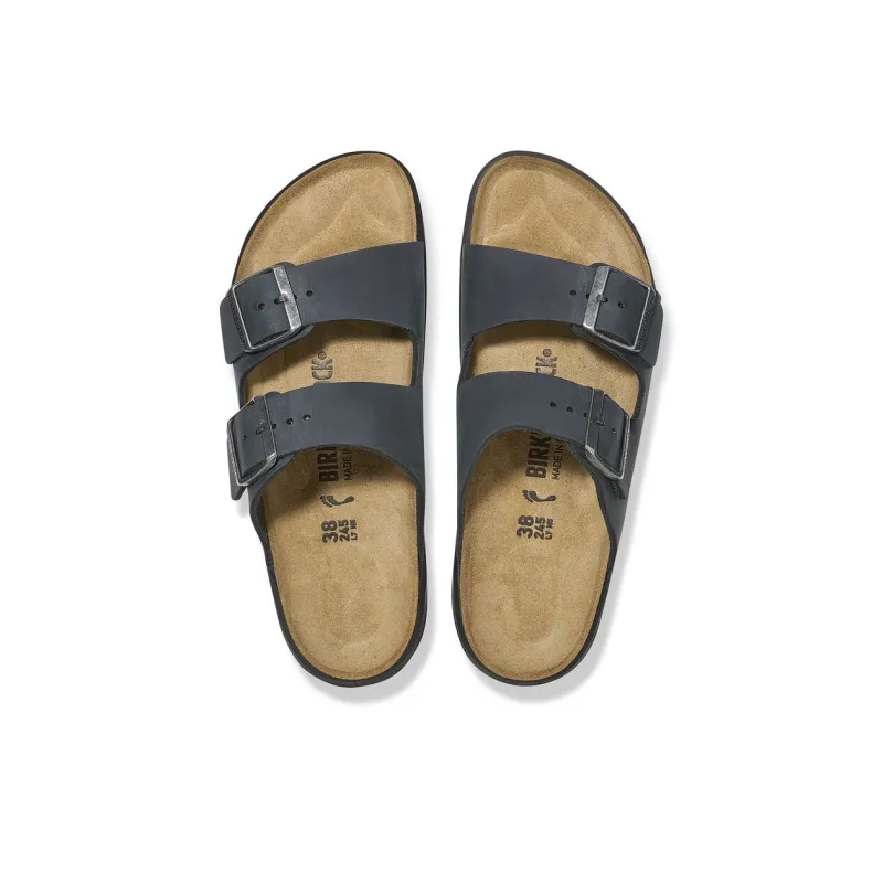 Birkenstock Arizona Crosstown PU Polyurethane Slip-Resistant Slide Slippers Women's Black Narrow Fit-3