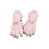 Letter Ski Glove-Pink