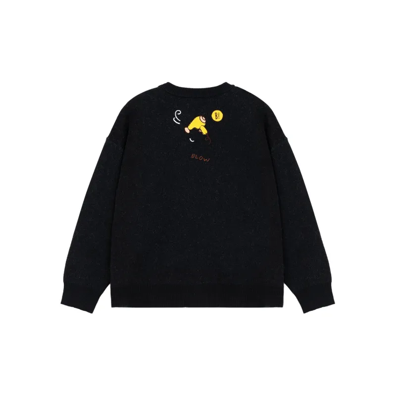 Monchhichi X B.Duck Sweaters Women's Black-1