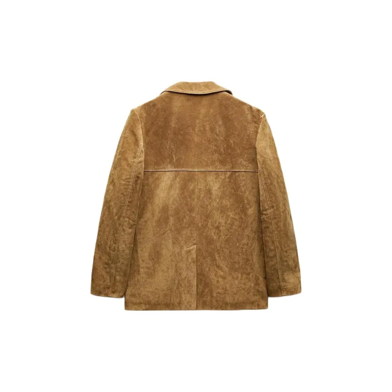 ZARA Trf Business Suit Women's Light Camel-1