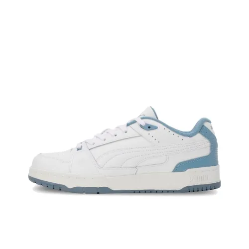 PUMA RBD Game Anti-Slip Wear-Resistant Low-Top Skateboard Shoes Women's White Blue