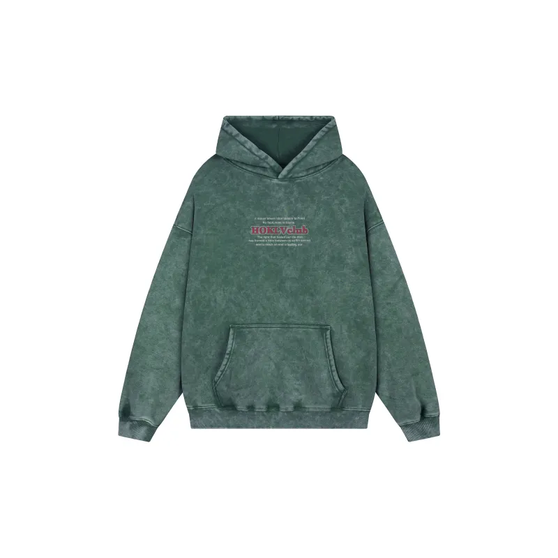 HOKLV Sweatshirt Unisex Washable Rose Red-9