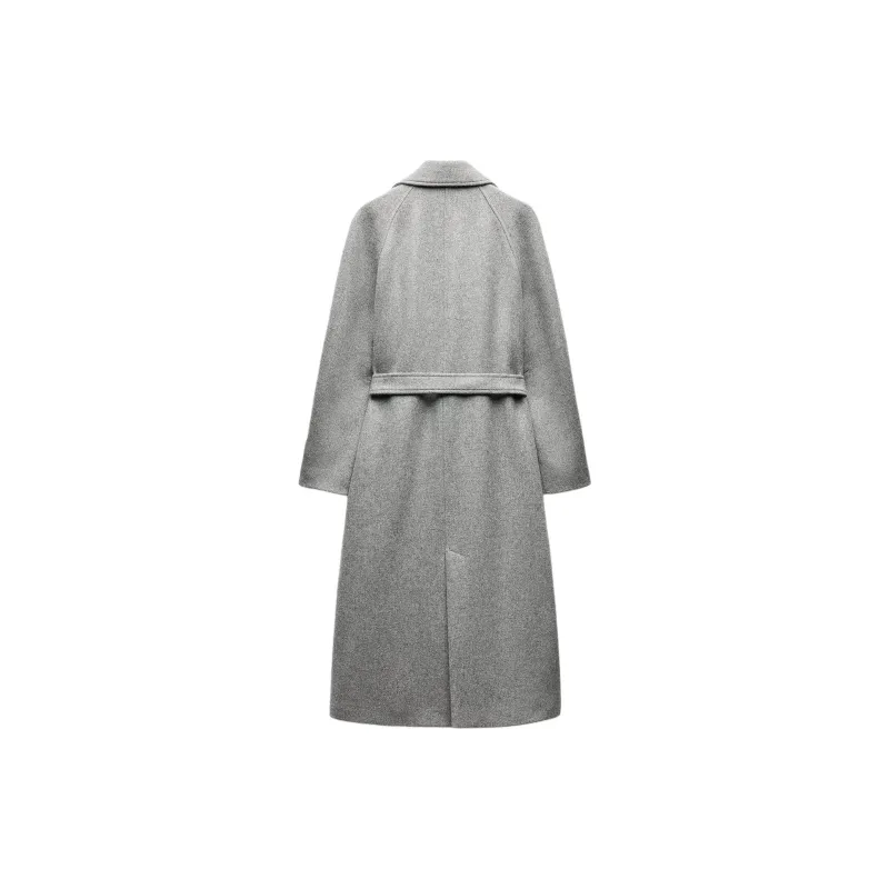 ZARA Coats Women's Gray-1