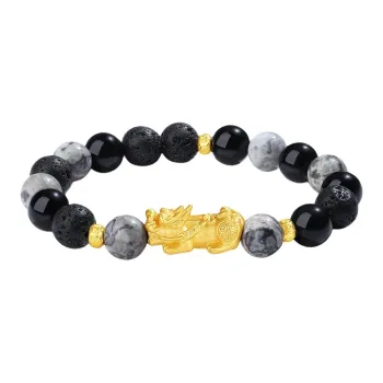 YINCHIE Obsidian Bracelets Men's
