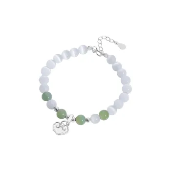 MAGICPOLE Glass Cat Eye Bracelets Women's