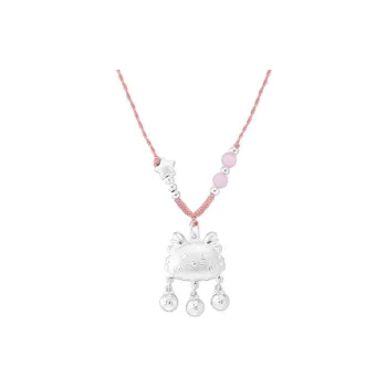 FUSSEM S999 Fine Silver Necklaces Women's
