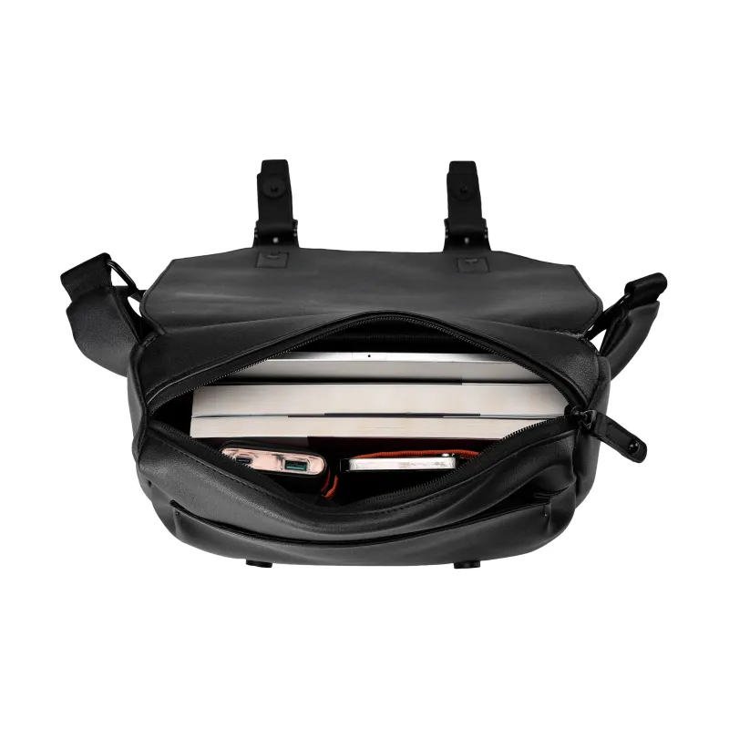 ONRF PVC Computer Backpack Regular Unisex Black-8