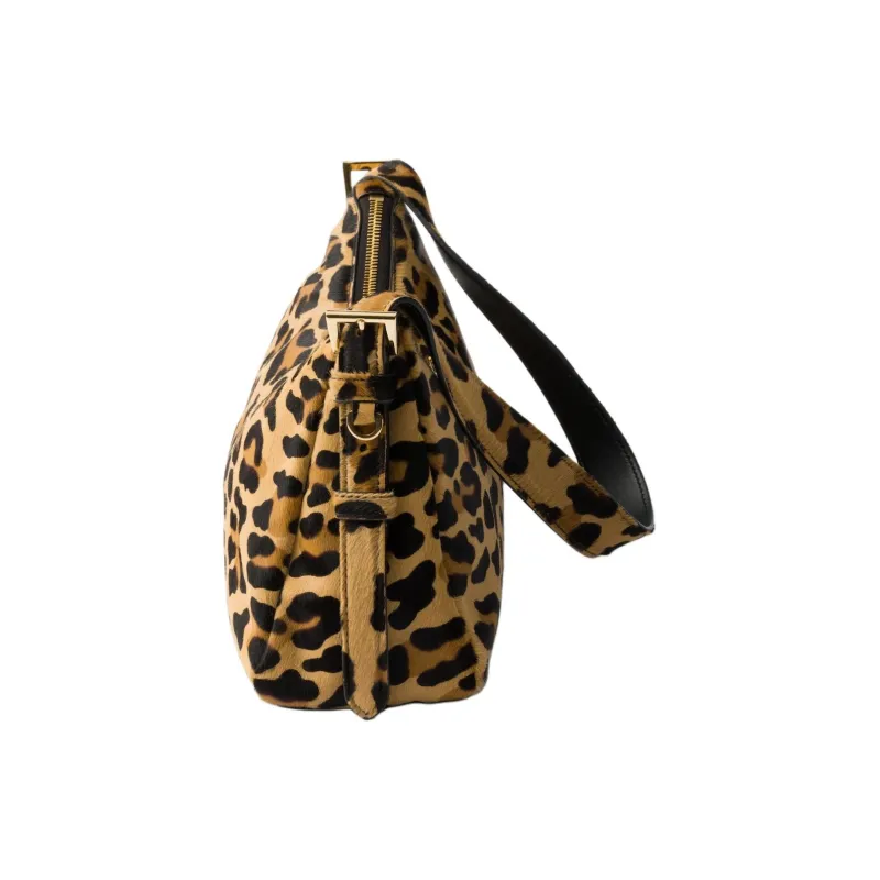 PRADA Leather Shoulder Bag, Handbag, Shoulder Bag Medium Size Women's Honey-2