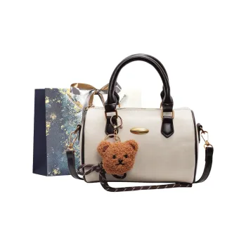 Iman's House PU One Shoulder Handbag Crossbody Bag Women's Ecru/Brown/Coffee/Black