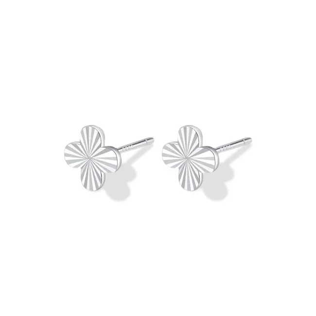 ETAHLOVE Sterling Silver Stud Earrings Women's Love Confession Birthday Gift-5