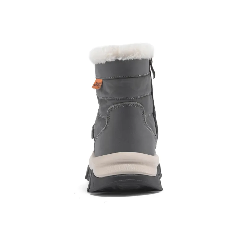 Jeep Snow Boots Men Black \ Sand \ Gray-15