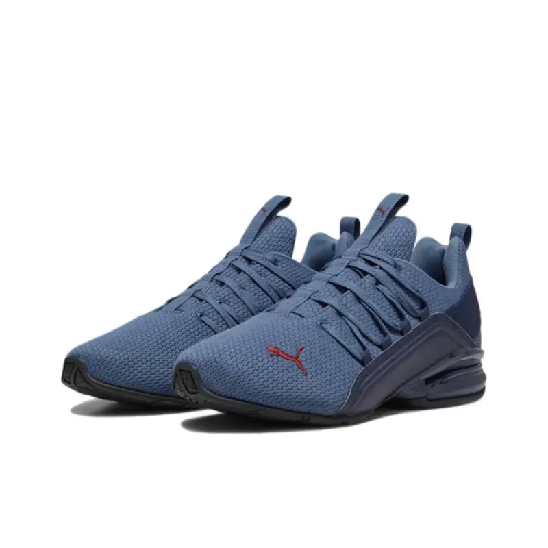 PUMA Axelion Anti-Slip Wear-Resistant Low-Top Running Shoes Men's Blue-1