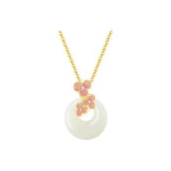 YINCHIE Necklaces White Jade/Pale Greenish White Jade Women's