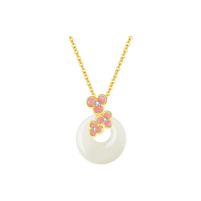 YINCHIE Necklaces White Jade/Pale Greenish White Jade Women's-0