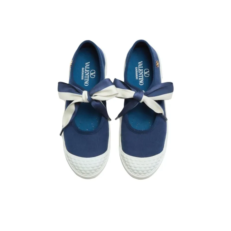 Valentino Bay By Bay Casual Single Shoes Women's Blue-3