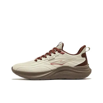Erke Mingbird 2 Shock absorbing And Waterproof Low Top Casual Running Shoes Men's Gray Brown