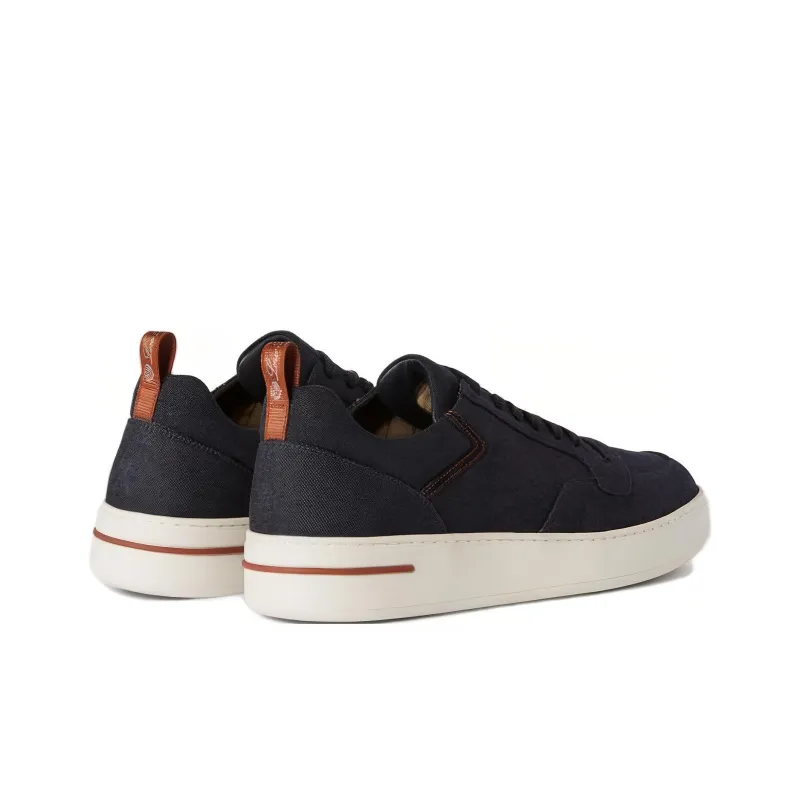 Loro Piana Low Top Skateboard Shoes Men's Dark Blue-3