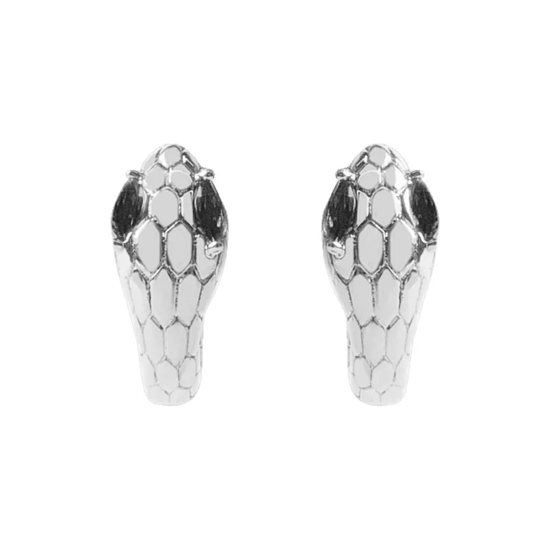 DREAM PARTY Copper Alloy Synthetic Cubic Zirconia Steel Needle Earrings Unisex Gold Silver-6