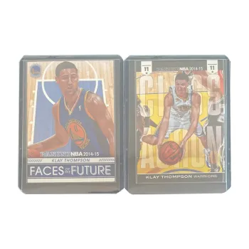 PANINI 2014 Klay Thompson Water Flower Warriors Floor Teca+2014 Klay Thompson Teca Total 2 Pc Sports Cards 2 Pcs