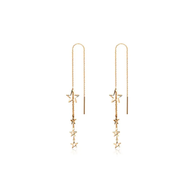 FUSSEM 18K Gold Drop Earrings Women's-0