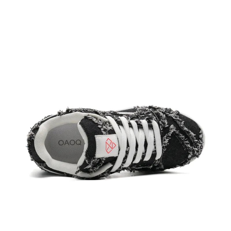 OAOQ Wear resistant And Lightweight Low Top Skateboard Shoes Unisex Box-17