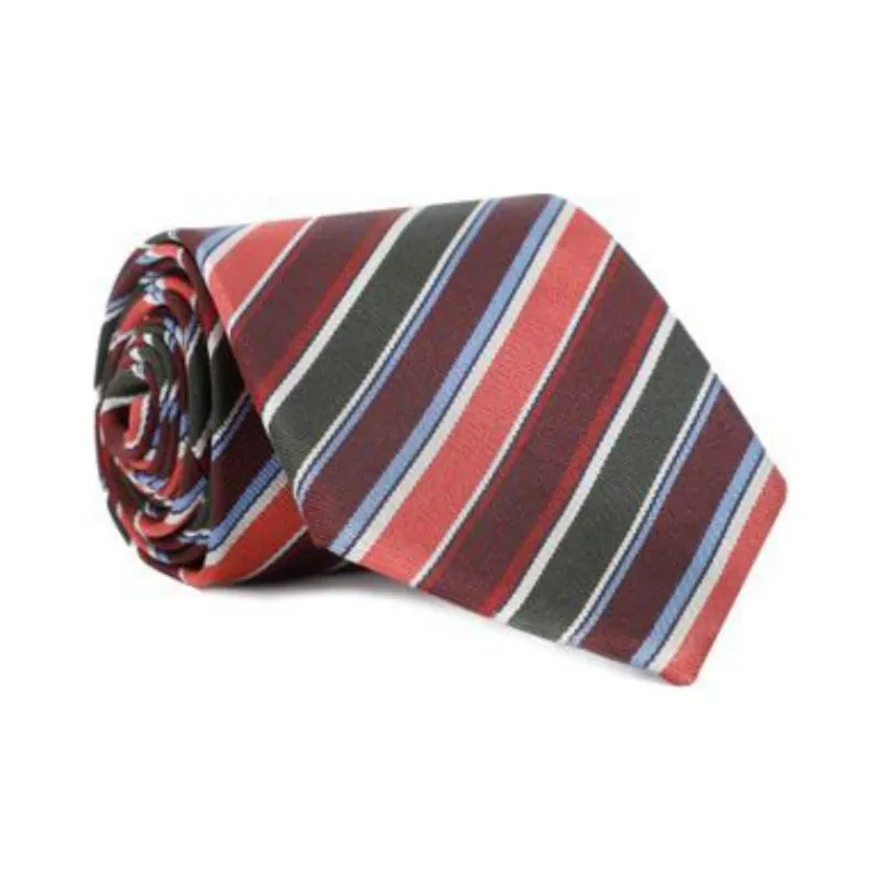 Paul Smith Club Stripe Pointed Tip Tie-1