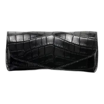 PRADA Leather Storage Bag Women's Black