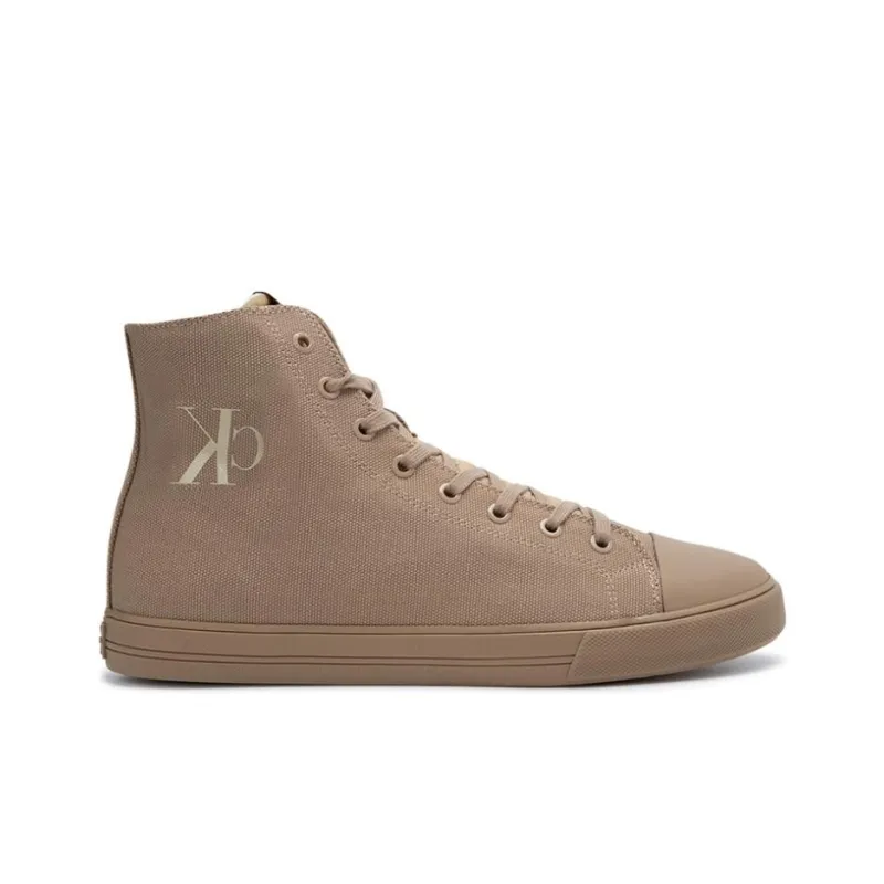 CKJ CALVIN KLEIN JEANS High-Top Skateboard Shoes Men's Brown-1