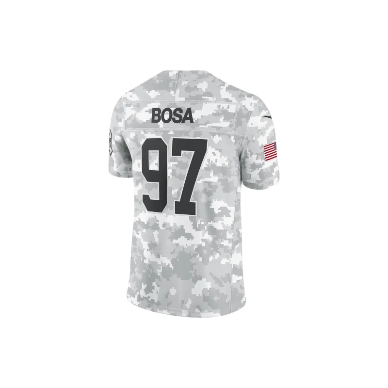 Nike Nick Bosa San Francisco 49ers Salute To Service Men's Nike Dri FIT Nfl Limited Jersey-1
