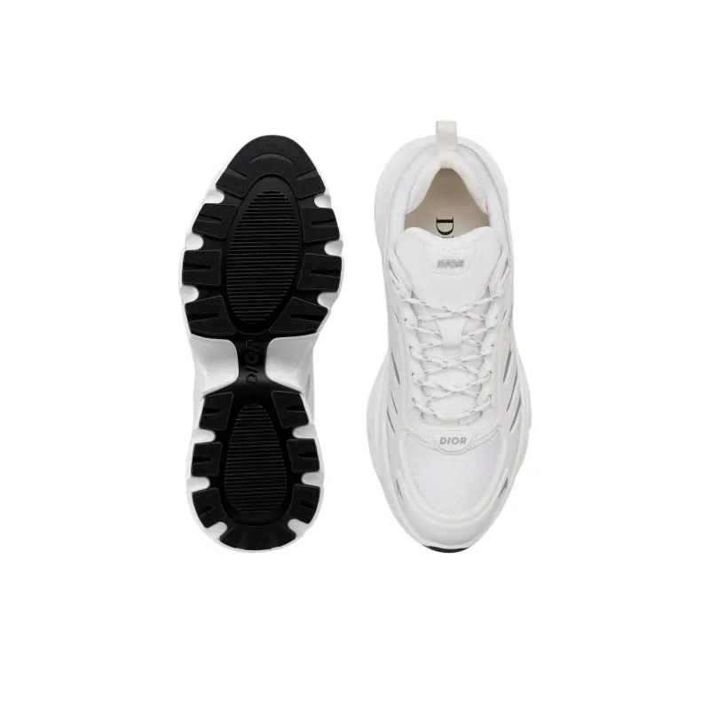 DIOR Low Top Running Shoes Men's White-4
