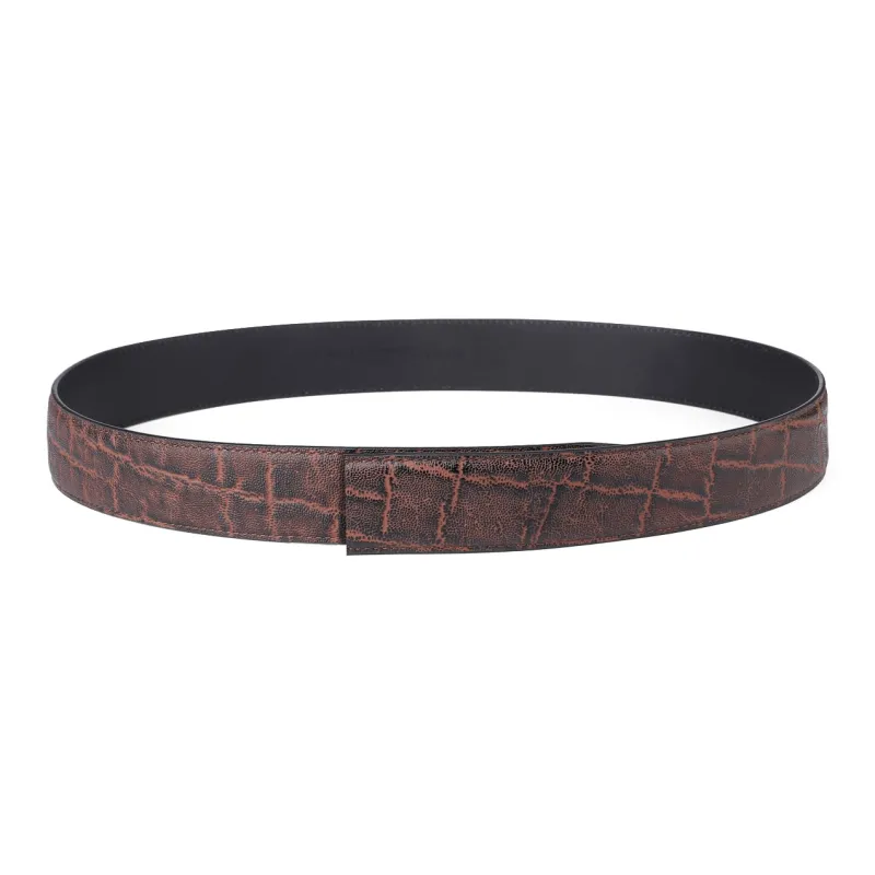 Jaylen Oos Top Grain Cow Leather Leather Belts Men's Black/Coffee 3.5cm/3.8cm-34