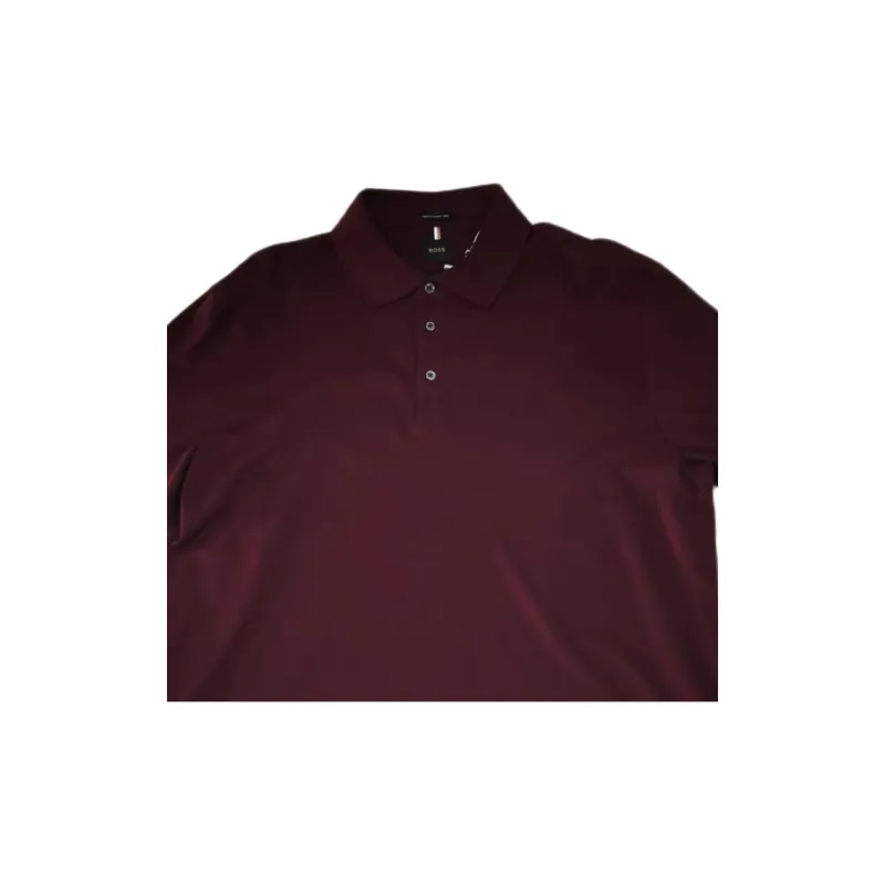 HUGO BOSS FW22 Polo Shirt Men's Burgundy-2