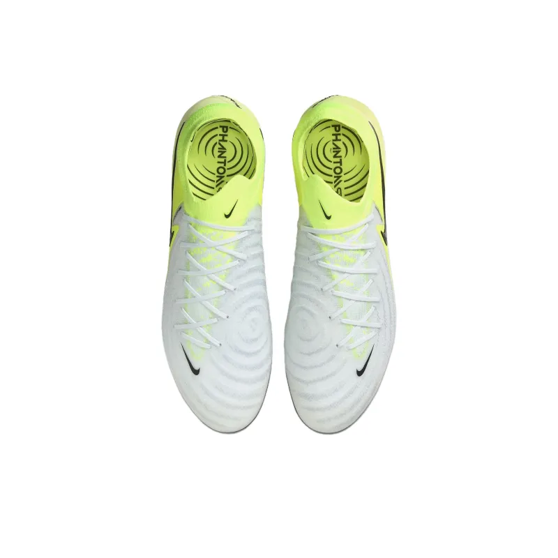 Nike Phantom GX 2 Elite SG Metal Long Studs Anti Slip Wear Resistant Soccer Shoes Unisex Silver Yellow-3