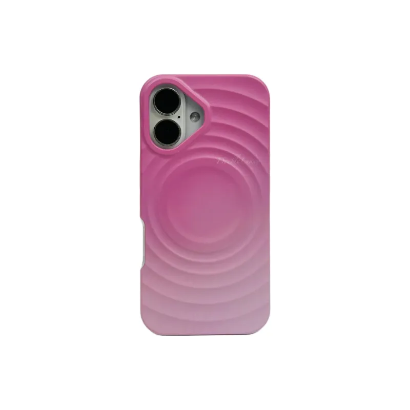 Wei Xin Acrylic Material Pink Donut Magnetic Stand Phone Cases Compatible With IPhone 16/15 Pro Max/Apple 13/14 Pro/Max-4
