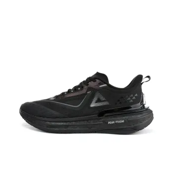 PEAK Cushioning, Slip Resistant, Abrasion Resistant, Breathable Low Top Running Shoes Men's Black
