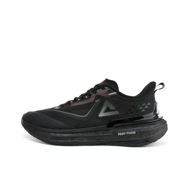 PEAK Cushioning, Slip Resistant, Abrasion Resistant, Breathable Low Top Running Shoes Men's Black-0