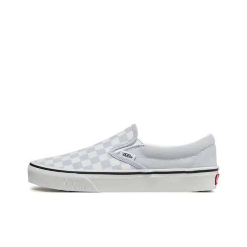 Vans Slip on Anti Slip Wear Resistant Low Top Skateboard Shoes Unisex Sky Blue