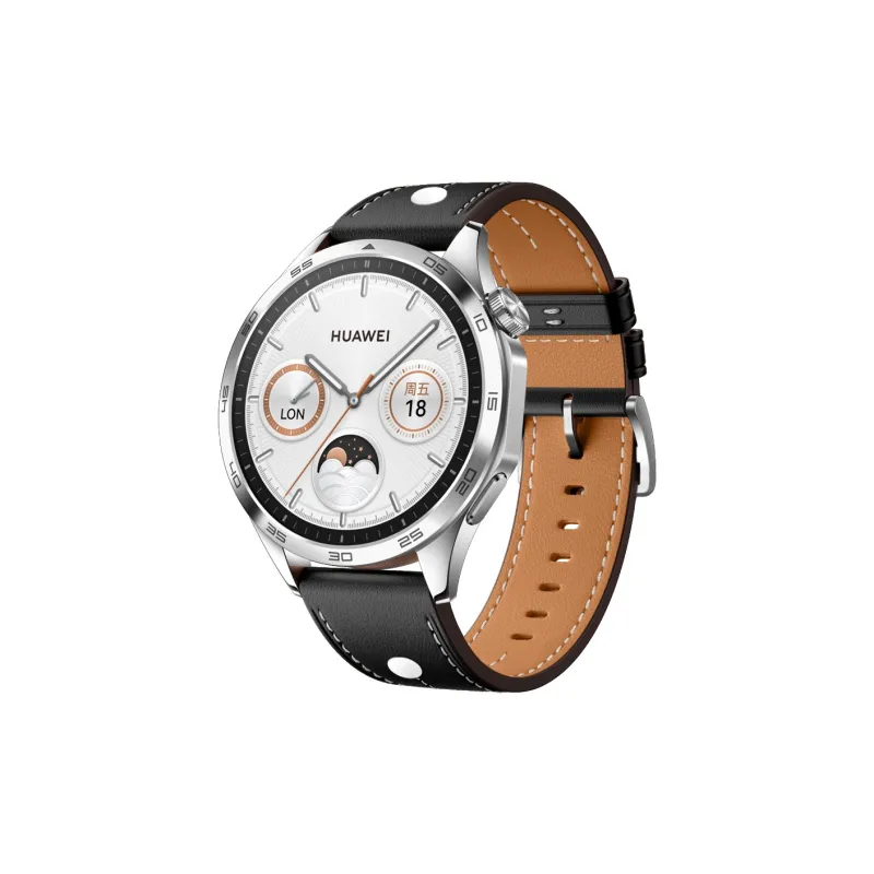LOVINGCOOL Watch Band Huawei Compatibility Genuine Leather Material-0